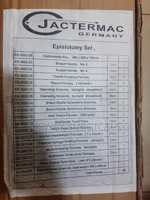 Episiotomy Set – Sterile Disposable Syringe, IV Cannula & Catheter