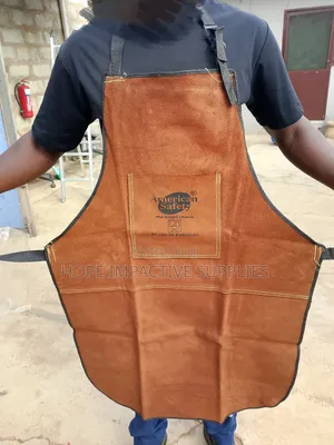 Quality Leather Welding Apron - Brown | Safety Grade | Durable Construction | PPE Compliant | Industrial & Site Ready