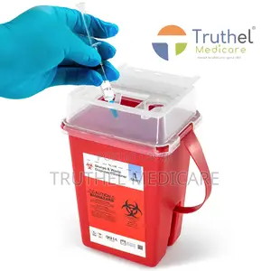 Sharp Containers - Plastic (8, 10, 15 Litres) | Biohazard-Rated | Needle-Proof | Lockable | 10–15L | Sharps Disposal Grade