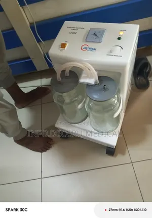 Suction Machine | High-Suction Power | 2-Bottle | Foot Pedal | Portable | Airway & Wound Management