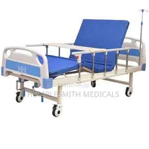 Hospital Bed 2 Cranks | 2-Crank | Head & Leg Adjustment | Epoxy Frame | Locking Castors | Complete Set