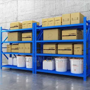 Warehouse Rack Blue Red Color - Capacity 500kg Layer