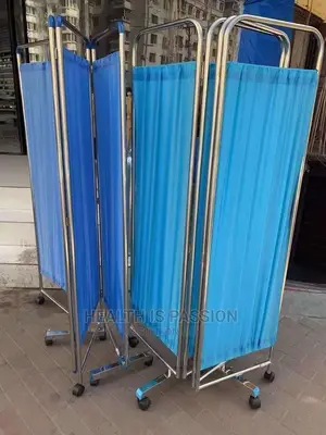Ward Screens | Multi-Fold | Powder-Coated Steel Frame | Fabric Panels | Patient Privacy | Hospital & Clinic
