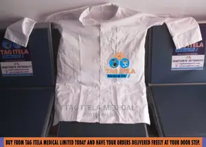 Lab Coat (Long Sleeve) | White Polycotton | Protective Cuffs | 3-Button | Knee-Length | Lab & Clinical Grade