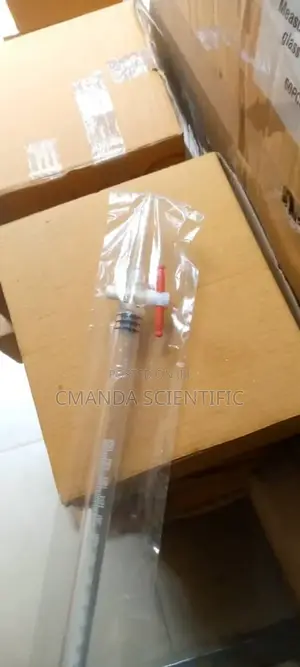 Burret Transparent | Transparent PVC | 50ml Graduated | Stopcock | Titration & Lab Use