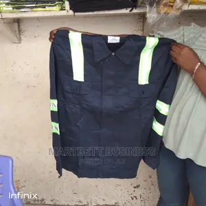 Workshop Wear Top And Down And Overall | Cotton Blend | Reflective Strips | Neat Stitches | Breathable | Industrial Work Grade