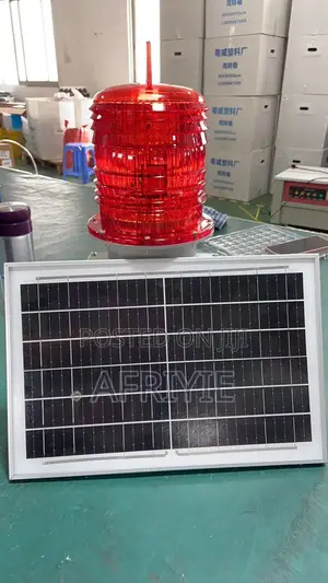 High Building Signal Warning Lamp LED Solar Powered | Solar-Powered | LED | FAA-Compatible | Aircraft Warning Light | High-Rise Buildings