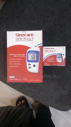Glucometer Machine (Sonicare) | Fast 5-Second Results | No Coding | Micro Blood Sample | Memory Storage | Lancets Included