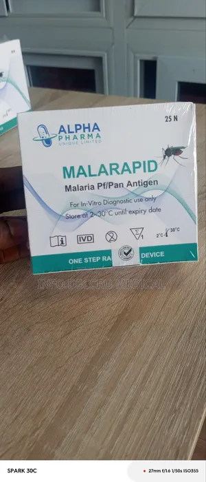 Malaria Test Strip | Pf/PAN Antigen | Rapid 15-Min | Whole Blood | High Sensitivity | CE Certified