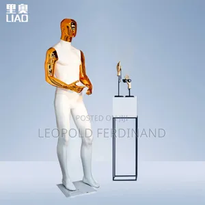 White and Gold Male Mannequins