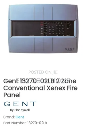 2 Zone Conventional Gent Fire Alarm Control Panel