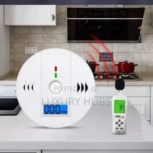 Carbon Monoxide Detector Alarm | Multi-Gas Detection | CO/CH4/H2/LPG | LCD Display | Alarm & Vibration | EN 50291