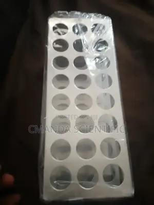 Aluminum Test Tube Rack | 24-Hole | Aluminum | Corrosion-Resistant | Holds 10–16mm Tubes | Lab Use