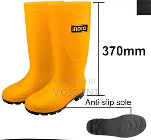 Yellow Rain Boots 40 - Ssh092l.40 | PVC | 37cm Height | Oil Acid Alkali Resistant | Anti-Slip | All Sizes | EN ISO 20346