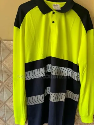Reflective Long Sleeve Poloshirt-yellow | 3M Scotchlite | Hi-Vis Fabric | Day/Night Biomotion | Reflective Chest & Back | EN 471