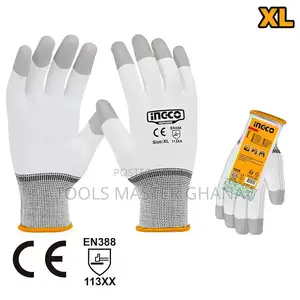 Pu Coated Gloves - Hgpug02 | PU Coated Palm | Polyester Liner | Fine Precision Work | Anti-Slip | EN 388 Certified