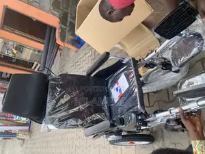 Electric Wheelchair | Battery-Powered | Remote Control | Padded Seat | Foldable | Indoor & Outdoor Use