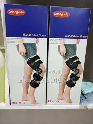 Ron Knee Brace | Hinged Side Bars | ROM Adjustment | Post-Op | ACL/MCL Support | Adjustable
