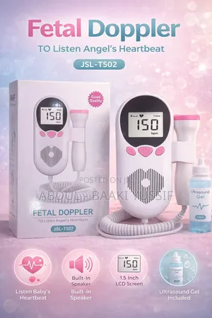 Fetal Doppler | Handheld Ultrasound | Crystal-Clear FHR Audio | Rechargeable | Prenatal Grade