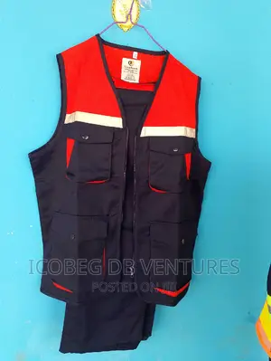 Darfour Jacket And Pant/Safety Vest/Overall/Cargo Pant | 65% Polyester/35% Cotton | Reflective Strips | Multiple Pockets | Hi-Vis | All Sizes