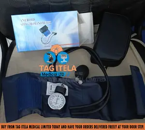 Aneroid Sphyg Without Stethoscope (Adult) | Aneroid Gauge | Easy-Read Dial | Latex-Free Cuff | Manual | Clinical Grade