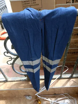 Quality Work Jeans Trouser With Reflectors.