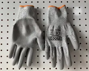 Cut-resistance Gloves - Hgcg02-xl | ANSI A4/A5 Cut-Resistant | NR Latex / HPPE Core | EN 388:2016 | Level 4-5 | Snug Fit