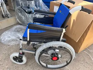Electronic Wheelchair (Battery Powered) | Battery-Powered | High/Short Back | Remote Joystick | Padded Seat | Rechargeable