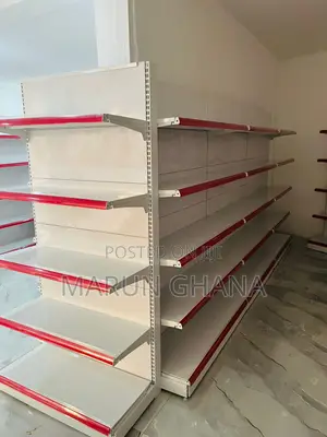 Double Side Rack Shelves End Unit for Supermarket/Pharmacy/Retail