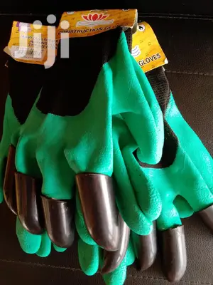Construction Working Gloves/Plastic Finger Gloves | Multi-Purpose | Coated Palm | Anti-Slip | Breathable | All Sizes | EN 388 Work Grade