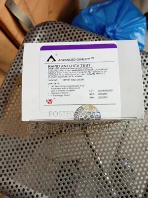 Hepatitis C Test Strips Anti HCV Test | HCV Antibody Detection | Rapid 15-Min | Whole Blood | CE Certified | POC