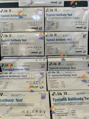 Typhoid Test Cassette | Widal/IgG IgM | Anti-S. typhi | Rapid 15-Min | Whole Blood | CE Certified