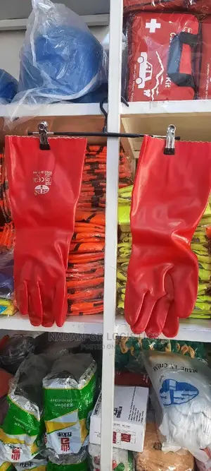 PVC Gloves Red - Chemical