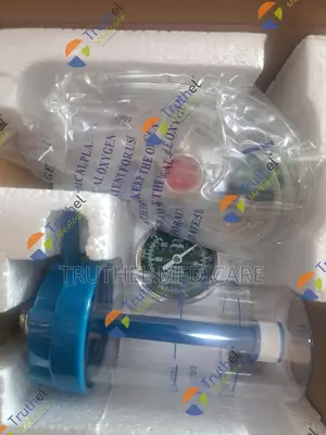 Oxygen Regulator | CGA 540 Pin-Index | Adjustable Flow Rate | Gauge Display | Hospital & Home Use