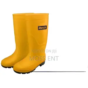 Yellow Rain Boots 45 With Steel Cap - Ssh092sb.45 | Steel Toe SB | PVC 40cm Height | Oil Acid Alkali Resistant | Anti-Slip | EN ISO 20345