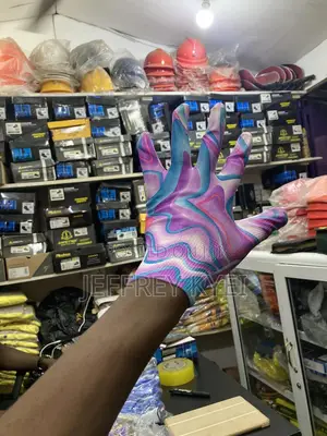 Safety Hand Gloves/ Film Grip (12pcs In A Pack) | Multi-Purpose | Coated Palm | Anti-Slip | Breathable | All Sizes | EN 388 Work Grade