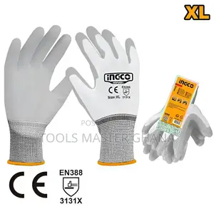 Pu Coated Gloves - Hgpug01 | PU Coated Palm | Polyester Liner | Fine Precision Work | Anti-Slip | EN 388 Certified