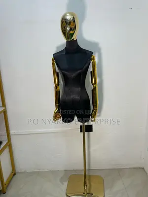 Female Gold Mannequin – Retail Display Mannequin – Female, Male, BBL, Kids & Dress Form