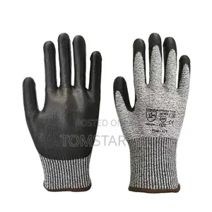 Anti Cut Gloves | ANSI A4/A5 Cut-Resistant | NR Latex / HPPE Core | EN 388:2016 | Level 4-5 | Snug Fit