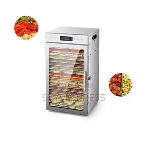 18 Layer Digital Food Dehydrator | Stainless Steel Trays | Digital Temp Control | 18–100 Trays | 360° Air Flow | Commercial Grade
