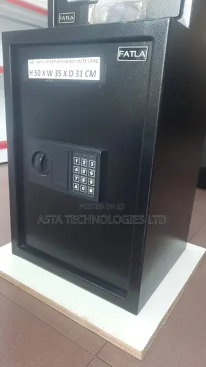 Locker Safe Box 50e | Steel | Digital PIN + Override Key | Fireproof | Internal Shelf | Home & Office Use