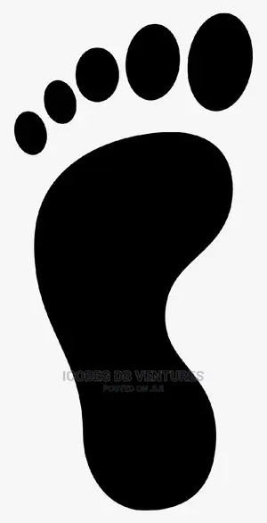 Footprint Sign/Signage/Social Distance | ISO 7010 | Self-Adhesive Base | Visible Warning | OSHA Compliant | Site Safety Grade