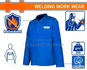 Flame-retardant Jacket # Wzw0103.L/Xl | 9oz FR Grosgrain Cotton | Flame-Retardant | Copper Button | NFPA 2112 / EN ISO 11612
