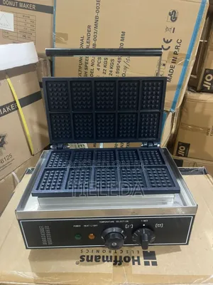 Commercial Waffle Maker Non Stick | Non-Stick Plates | Adjustable Temp | Indicator Light | Commercial Waffle Grade