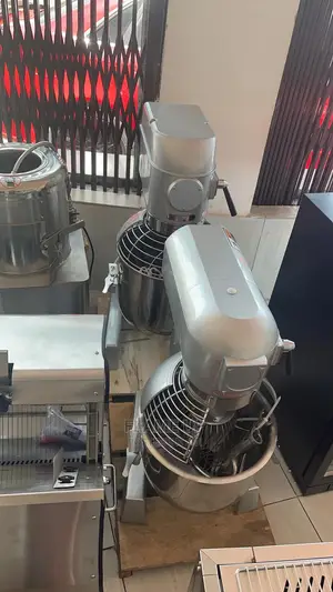 Dough and Cake Mixer | Stainless Steel Bowl | Dough Hook + Beater + Whisk | Variable Speed | Commercial Bakery Grade