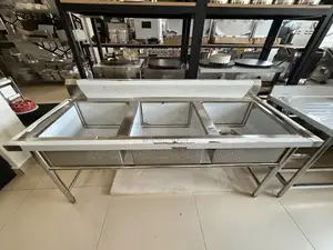 Commercial Stainless Steel Tripple Sink | 304 Stainless Steel | Multiple Bowl Options | Commercial Plumbing Grade | Restaurant & Hotel
