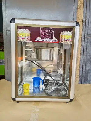 Popcorn Machines (New One) | Gas / Electric | Non-Stick Bowl | Auto Stirring | Glass Display | Single & Double | Commercial Grade