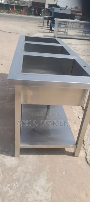 3 in 1 Stainless Steel Sink | 304 Stainless Steel | Multiple Bowl Options | Commercial Plumbing Grade | Restaurant & Hotel