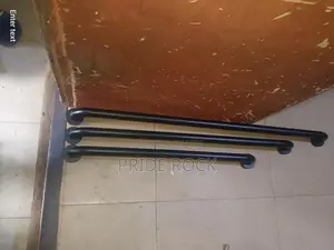 Towel Bar, Grab Bar, Black And Stainless, Chrome | Safety Grade | Certified Materials | Industrial & Site Ready | Durable Construction