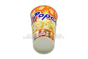 Popcorn Tubs 24oz (500pcs) | 24oz Capacity | Premium Design | Grease-Resistant | Movie Night | 500 Pack Grade